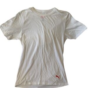 Puma Youth Medium White T-Shirt